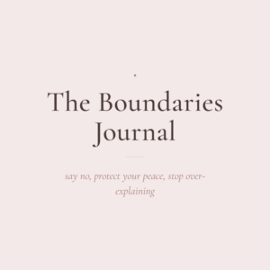 The Boundaries Journal