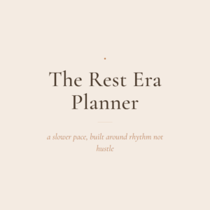 The Rest Era Planner